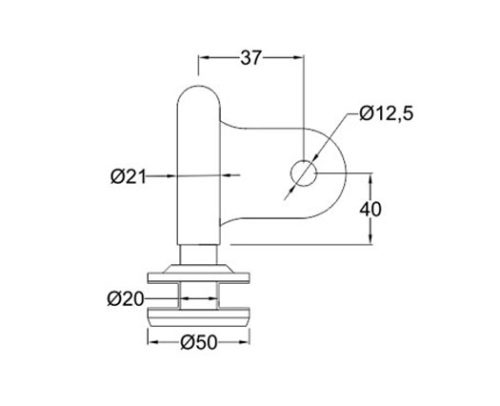 Canopy Fittings SS304/316 DF CF 032