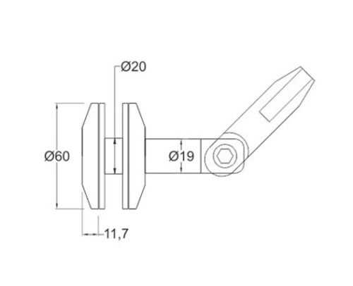 Canopy Fittings SS304/316 DF FC 035