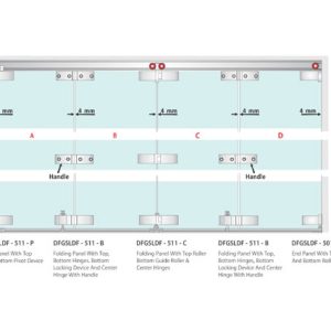 Glass Sliding Folding System 511P / SS304