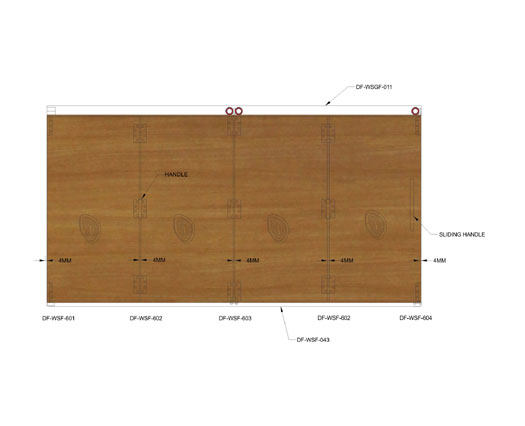 Wooden Sliding Folding System 601