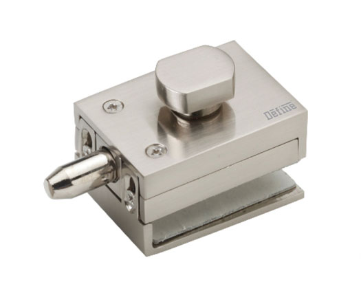 Glass Door Lock Without Cut Out DF GL 01