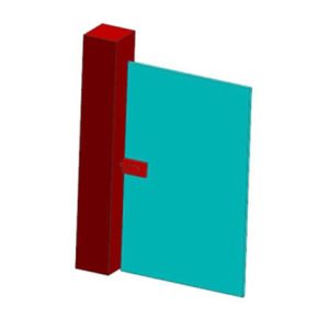 Glass Door Lock Without Cut Out DF GL 01