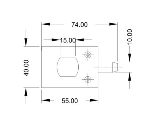 Glass Door Lock Without Cut Out DF GL 01
