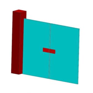 Glass Door Lock Without Cut Out DF GL 01A