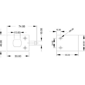 Glass Door Lock Without Cut Out DF GL 01A