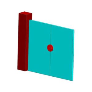 Glass Door Lock Without Cut Out DF GL 02