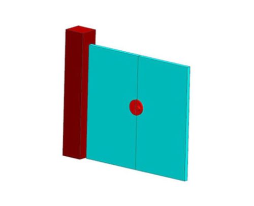 Glass Door Lock Without Cut Out DF GL 02