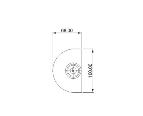 Glass Door Lock Without Cut Out DF GL 03
