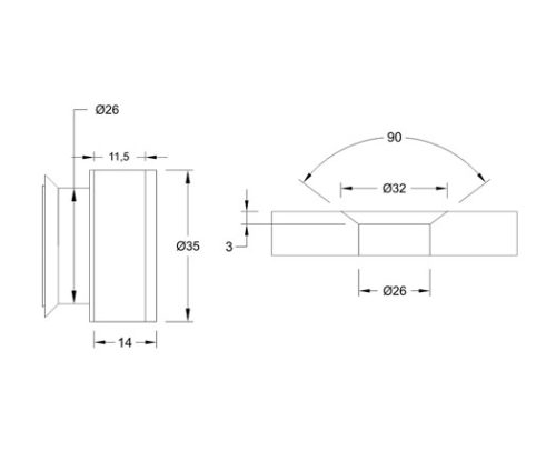 Point Fixing Connector SS304 DF SGSF 078