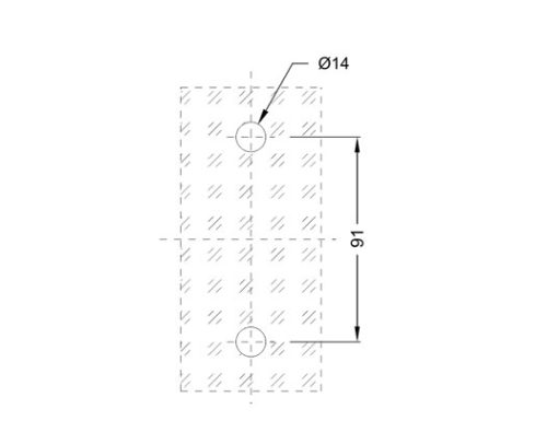 Glass Sliding Door Handle SS304 DF SGH 01