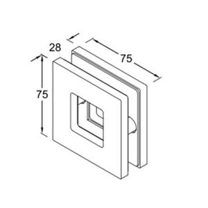 Glass Sliding Door Handle SS304 DF SGH 02