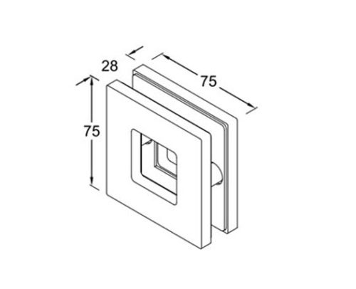 Glass Sliding Door Handle SS304 DF SGH 02