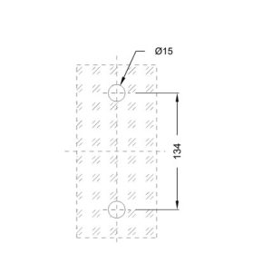 Glass Sliding Door Handle SS304 DF SGH 05