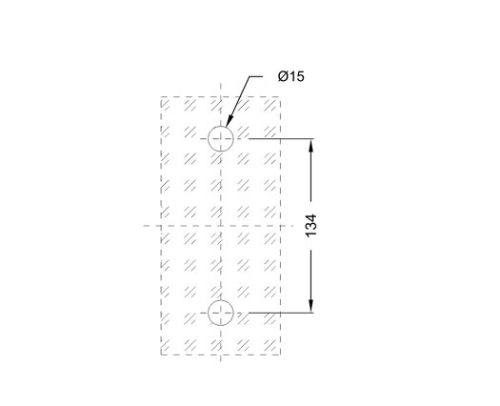 Glass Sliding Door Handle SS304 DF SGH 05
