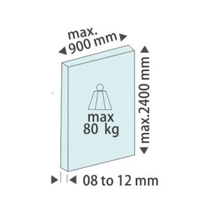 Glass Sliding Fittings DF GSF 034 C