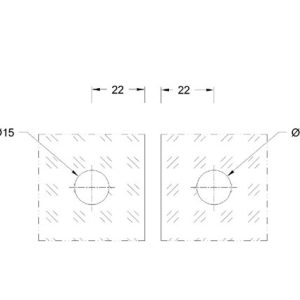 Sheet Metal Glass Connector SS304/SS316 DF SMGC 114