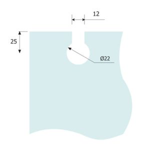 Glass Sliding Fittings DF GSF 034 D