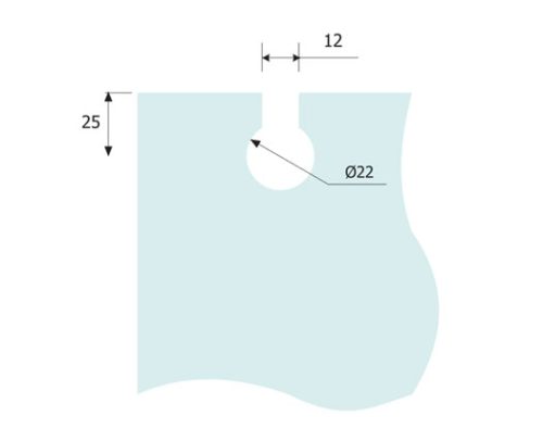 Glass Sliding Fittings DF GSF 034 D