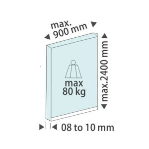 Glass Sliding Fittings DF GSF 034 D