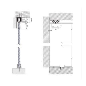 Glass Sliding Fittings DF GSF 034 A