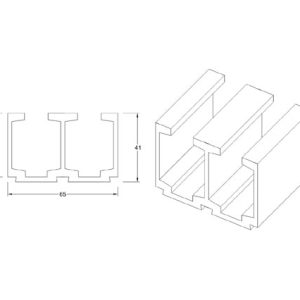 Glass Sliding Fittings DF SGF 013