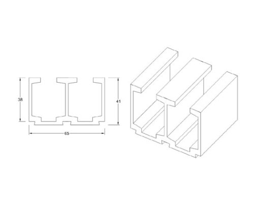 Glass Sliding Fittings DF SGF 013