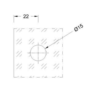 Sheet Metal Glass Connector SS304/SS316 DF SMGC 112