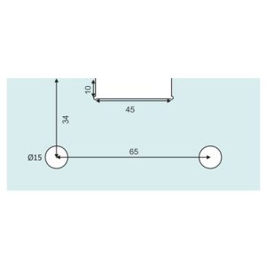 Glass Sliding Fittings DF GSF 034 B