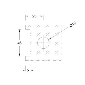 Sheet Metal Glass Connector SS304/SS316 DF SMGC 111