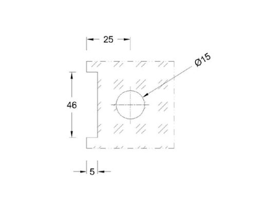 Sheet Metal Glass Connector SS304/SS316 DF SMGC 111