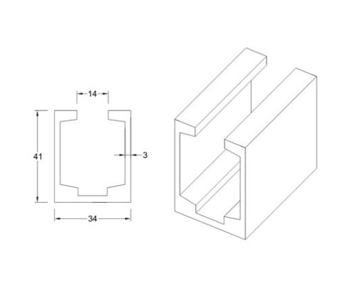 Glass Sliding Fittings DF SGF 012
