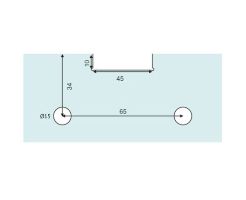 Glass Sliding Fittings DF GSF 034 A