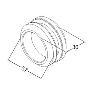 Glass Sliding Door Handle SS304 DF SGH 06