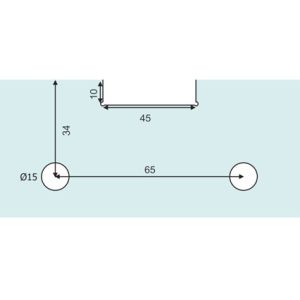 Glass Sliding Fittings DF GSF 011 C