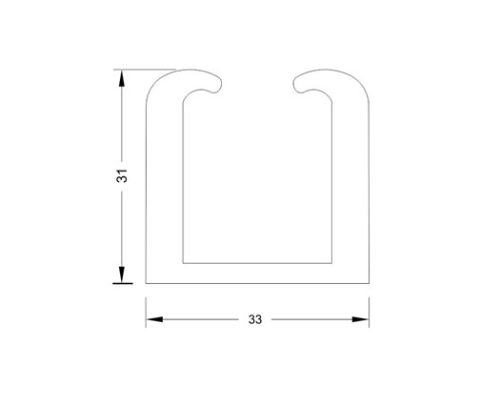 Glass Sliding Fittings DF SLD 055