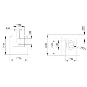 Glass Sliding Fittings DF SGF 017