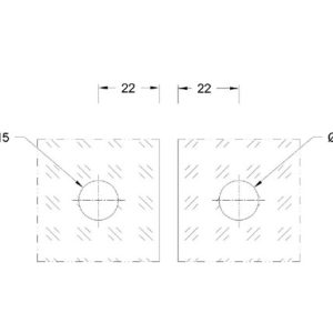 Sheet Metal Glass Connector SS304/SS316 DF SMGC 115