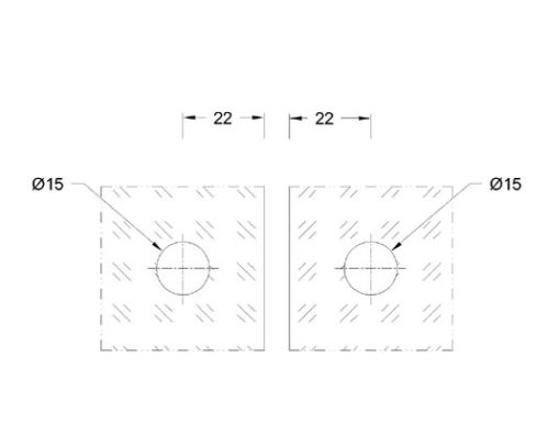Sheet Metal Glass Connector SS304/SS316 DF SMGC 115