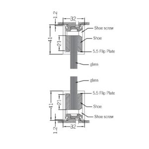Glass Glazing Profiles DF LGP 092