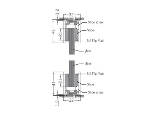 Glass Glazing Profiles DF LGP 092