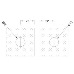 Sheet Metal Glass Connector SS304/SS316 DF SMGC 113