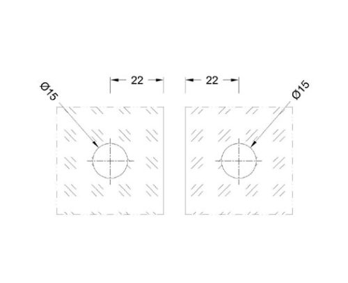 Sheet Metal Glass Connector SS304/SS316 DF SMGC 113