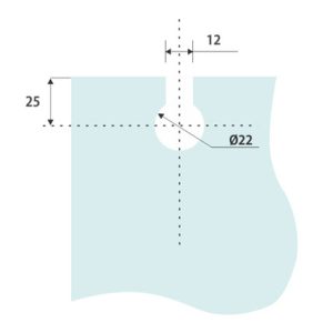 Glass Sliding Fittings DF GSF 011 B