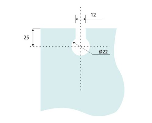Glass Sliding Fittings DF GSF 011 B