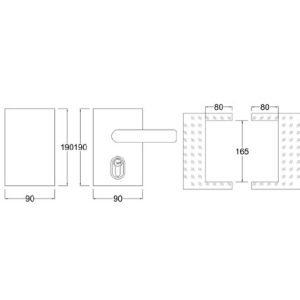 Sliding Glass Handle Lock – SS304 DF SGHL 525 S