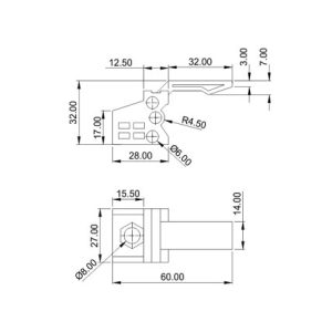 Glass Sliding Fittings DF SGF 016
