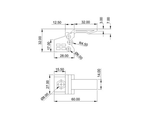 Glass Sliding Fittings DF SGF 016