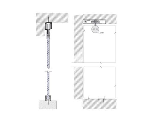 Glass Sliding Fittings DF GSF 011 A