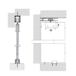 Glass Sliding Fittings DF GSF 011 C