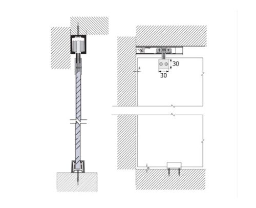 Glass Sliding Fittings DF GSF 011 B